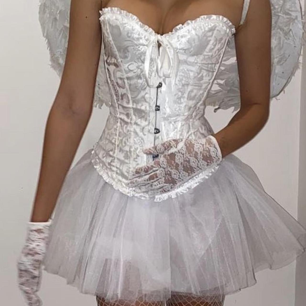 WHITE SWAN / ANGEL COSTUME 🦢🤍 Corset XSS , Tutu... Depop