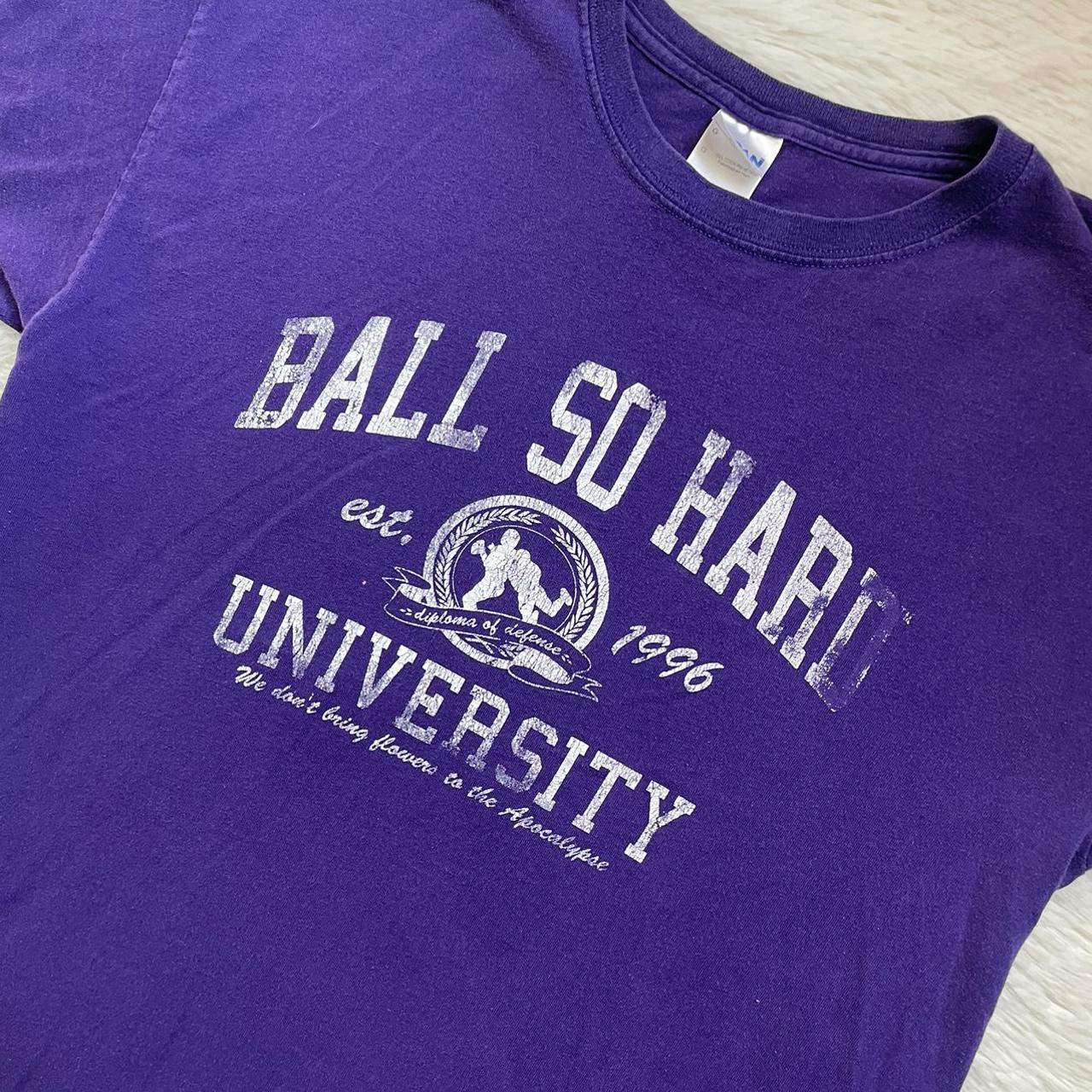 💜 BALL SO HARD UNIVERSITY sporty football graphic... Depop
