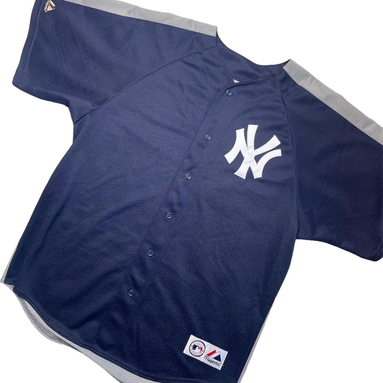 Majestic Ny Yankees Jersey Baseball Top in Blue for Men