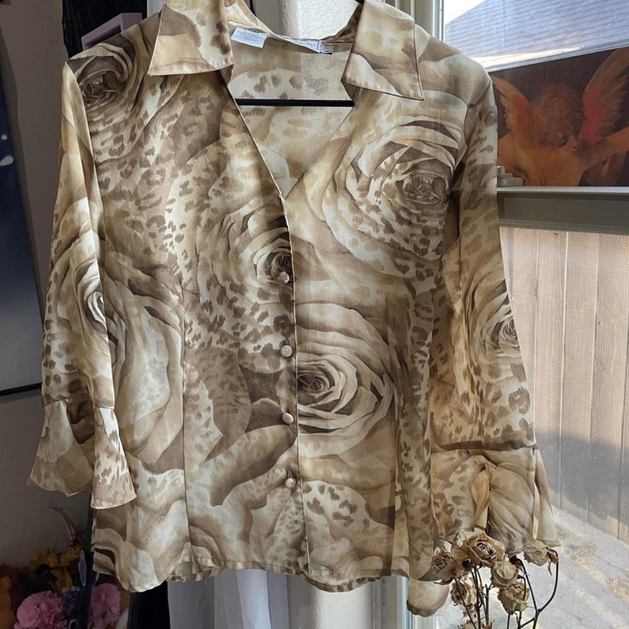 Cathy Che Vintage 1980s button up blouse, image size:1280x1280