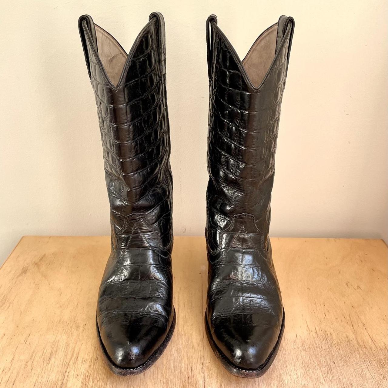 Vintage Botas Jairo croc cowgirl cowboy boots. Made... - Depop