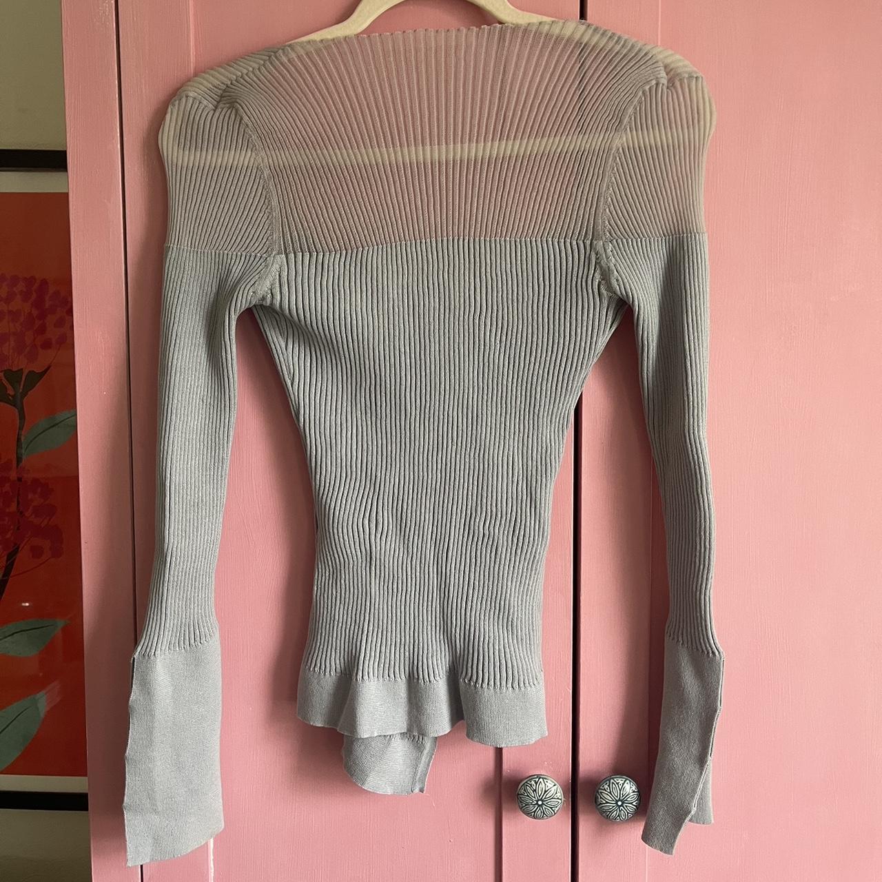 Jacquemus blue asymmetrical cardigan. Perfect... - Depop