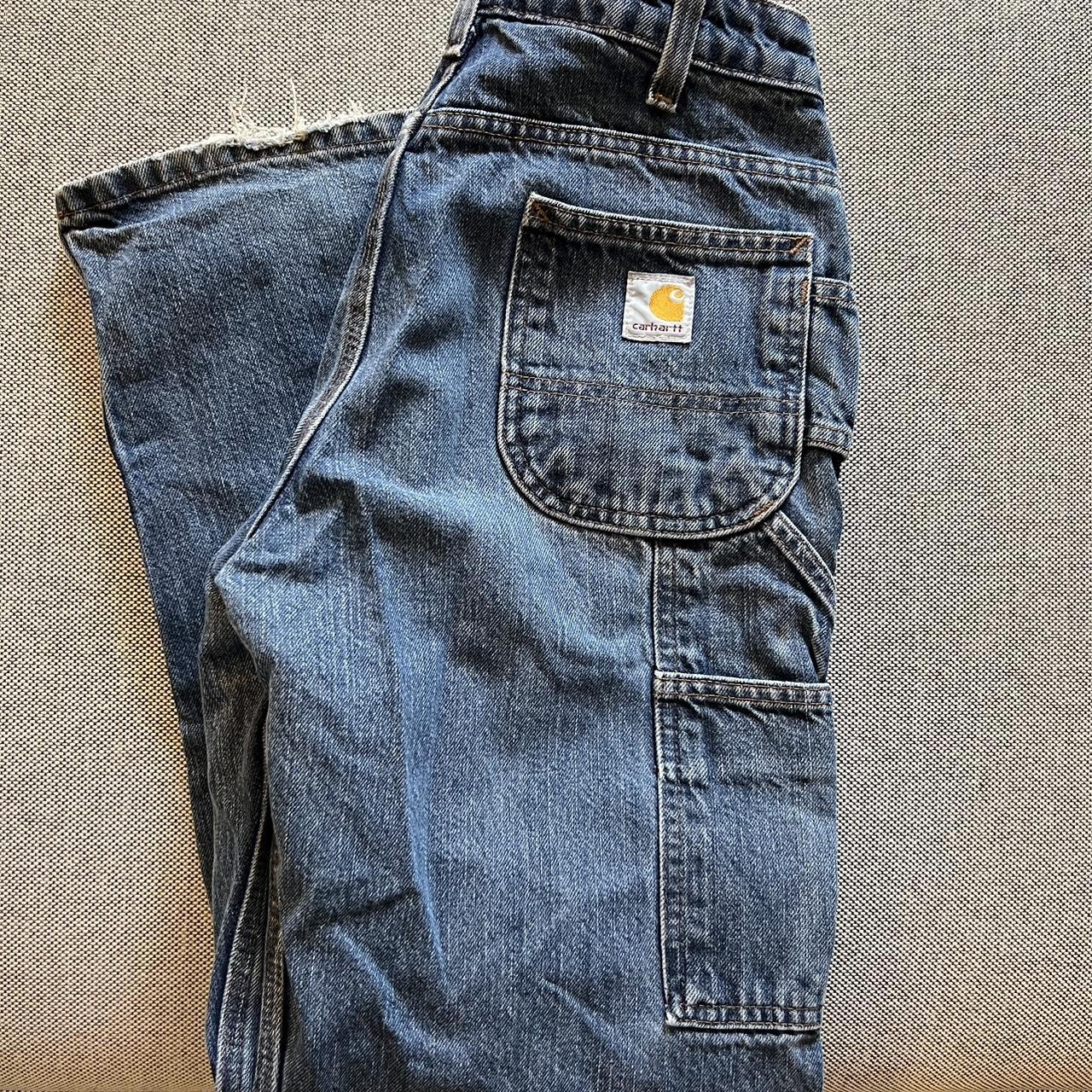 Carhartt Women's Blue Jeans | Depop