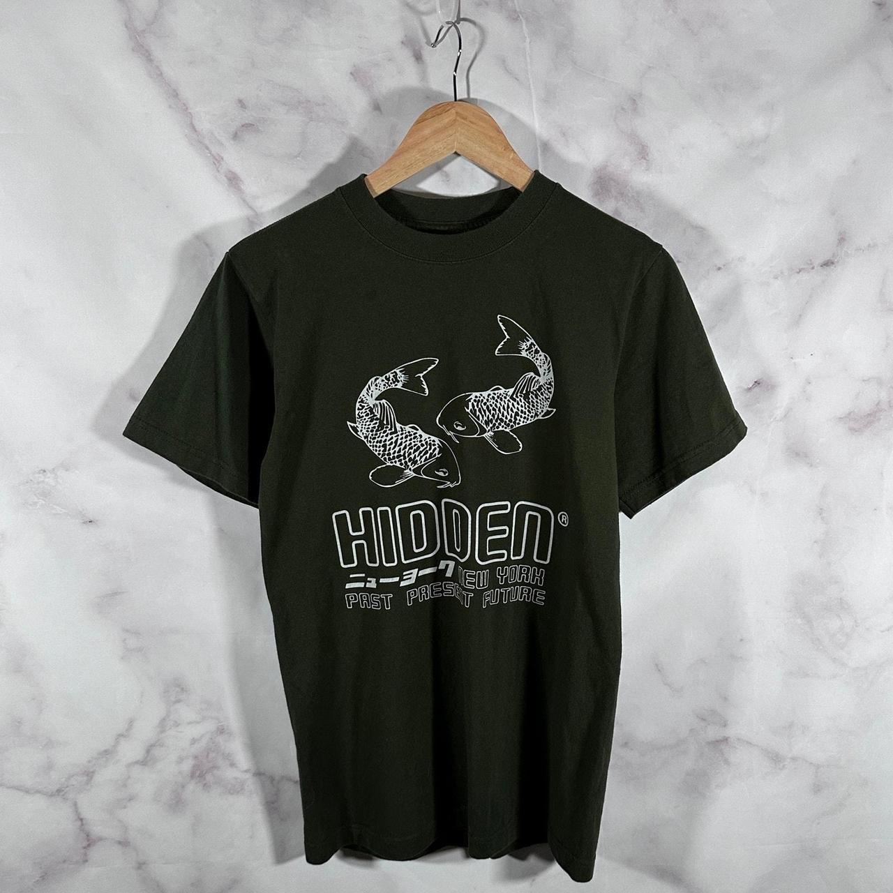 Hidden NY Green Koi Fish Tee Used, good | Depop