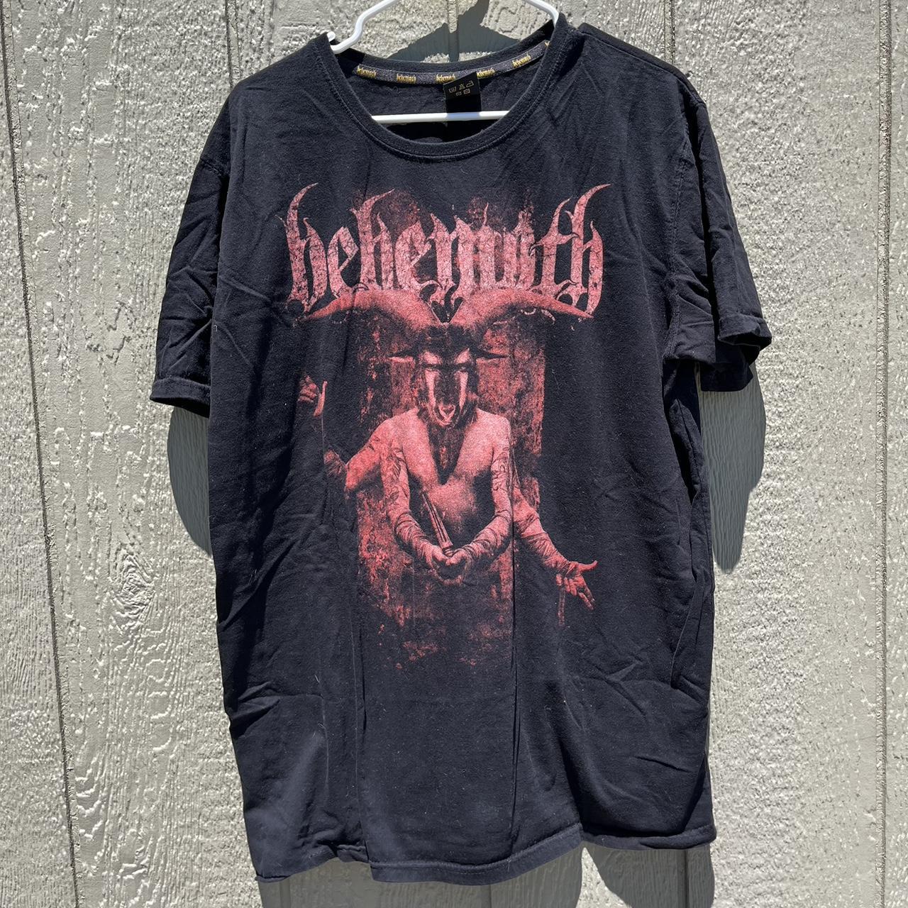 Satanic Behemoth Death Metal Band T-shirt Size... - Depop