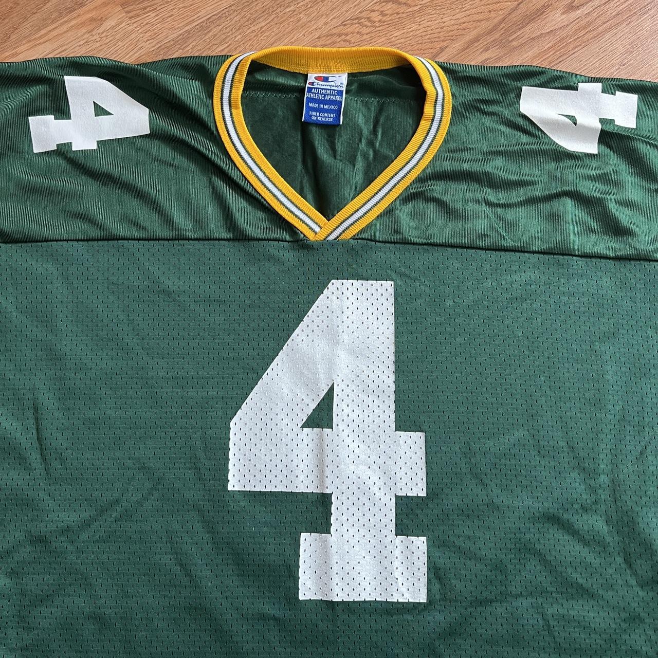 Vintage 90's Green Bay Packers 4 Brett Favre Green & 