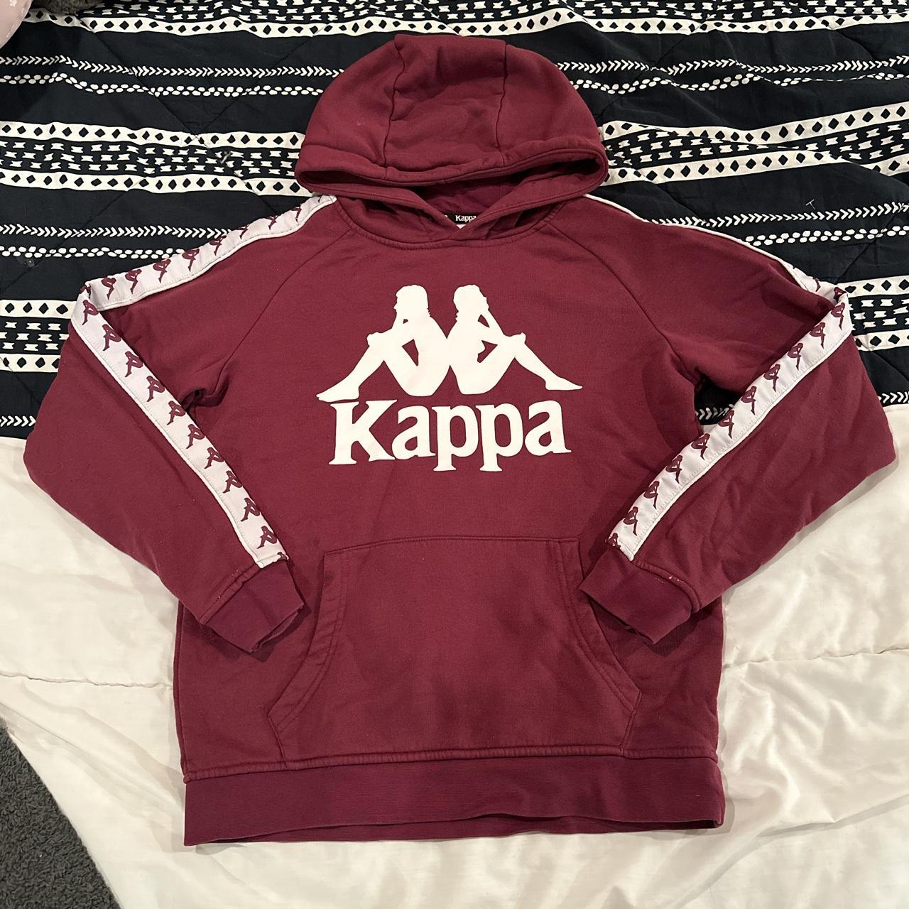 Kappa on sale burgundy hoodie