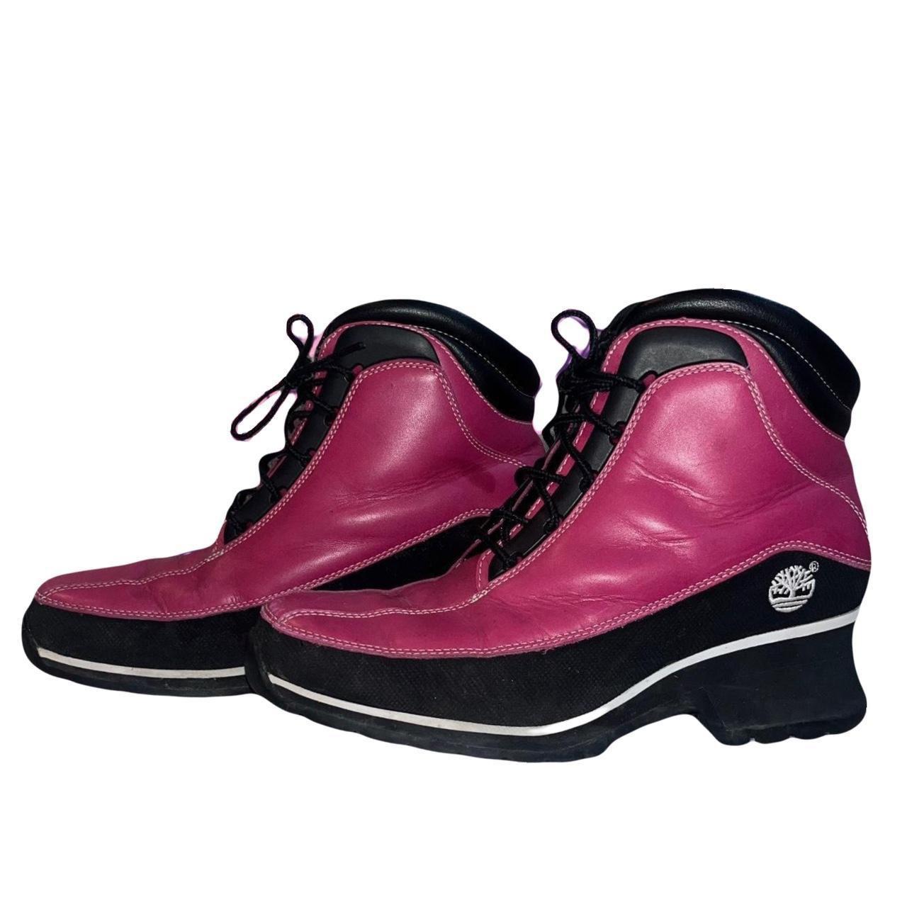 Pink high deals heel timberland boots