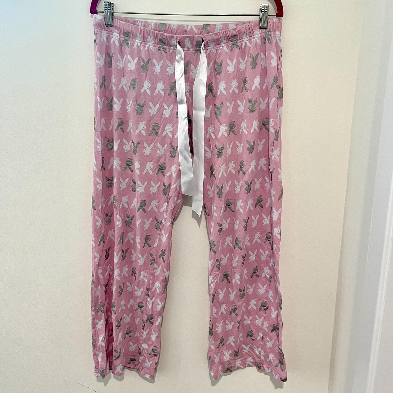 PLAYBOY Pink Pajama Pants Y2K **Tag says size 1X,... Depop