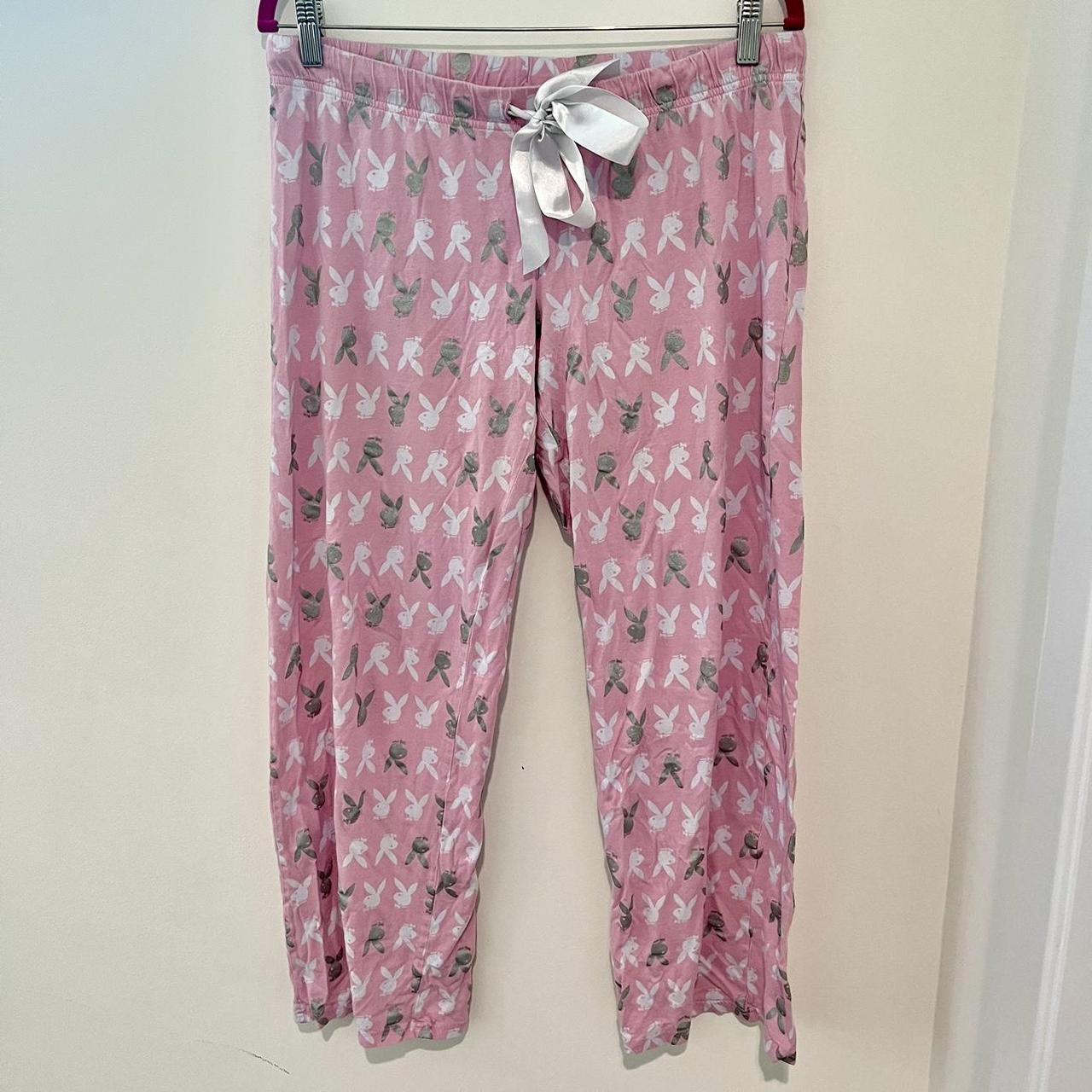 PLAYBOY Pink Pajama Pants Y2K **Tag says size 1X,... Depop