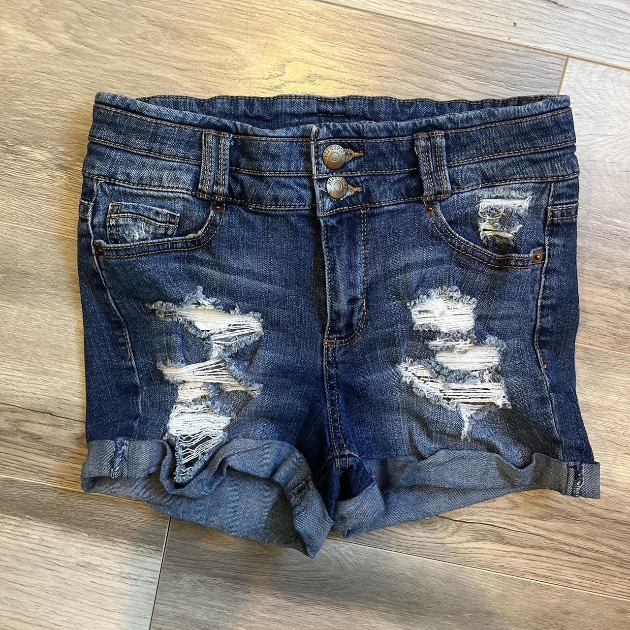 Blue spice jean on sale shorts