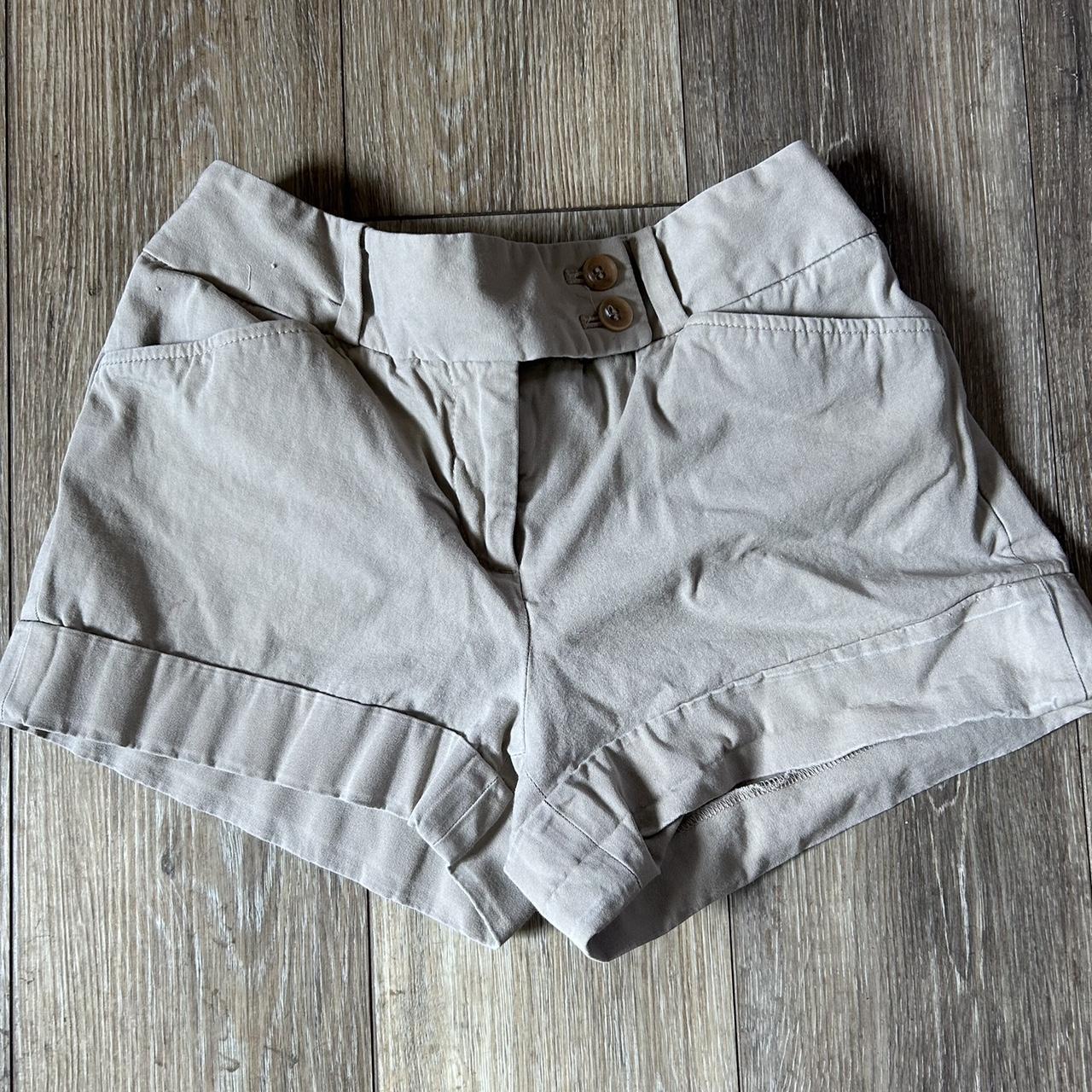 bcbgmaxazria vintage khaki shorts size xs these Depop