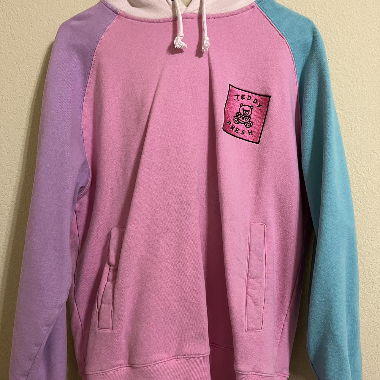 LIMITED EDITION TEDDY FRESH QUILTED PATCHWORK HOODIE - Depop