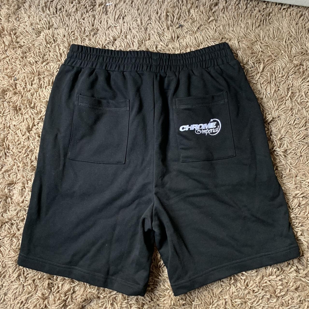 Men's Black and White Shorts | Depop