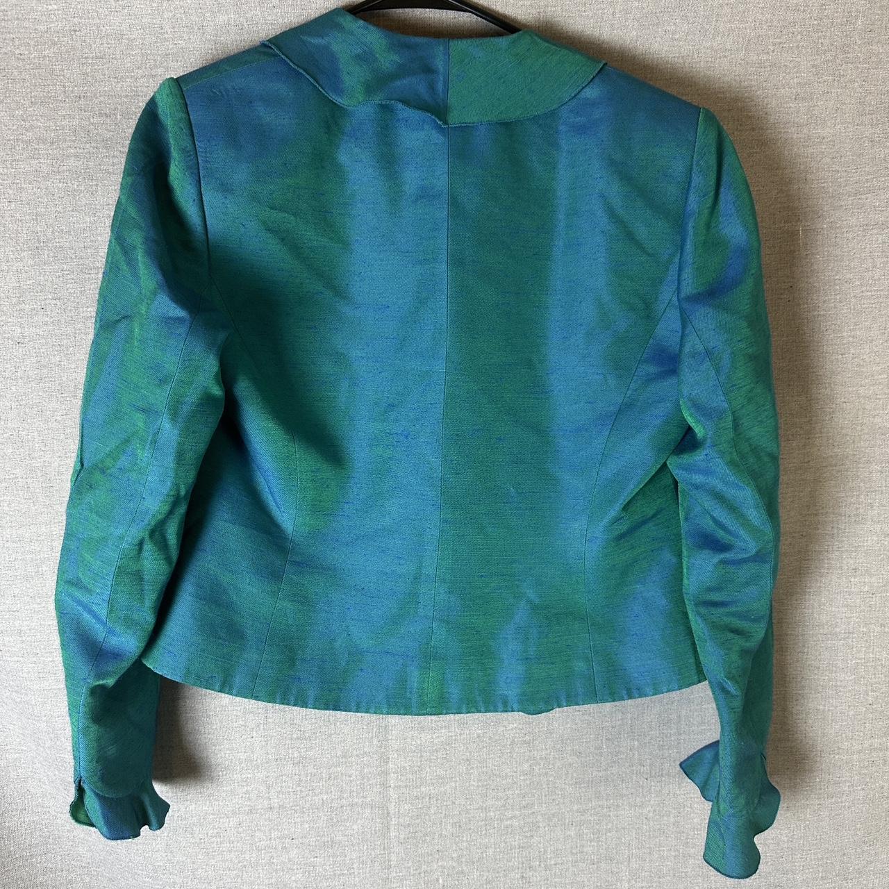 Albert Nipon Women's Blazer Jacket - Green/Blue -… - image 3