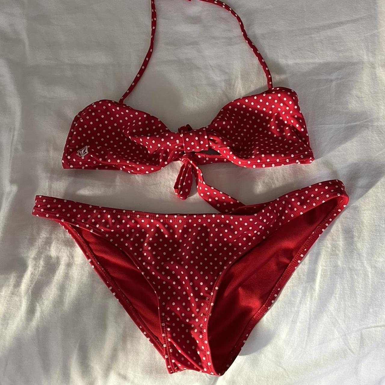 Volcom Women's Red Bikinis-and-tankini-sets | Depop