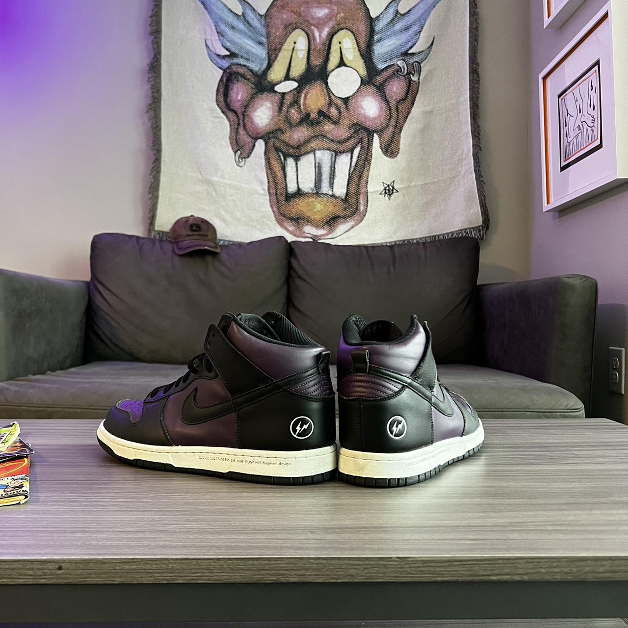 dunk high fragment on feet