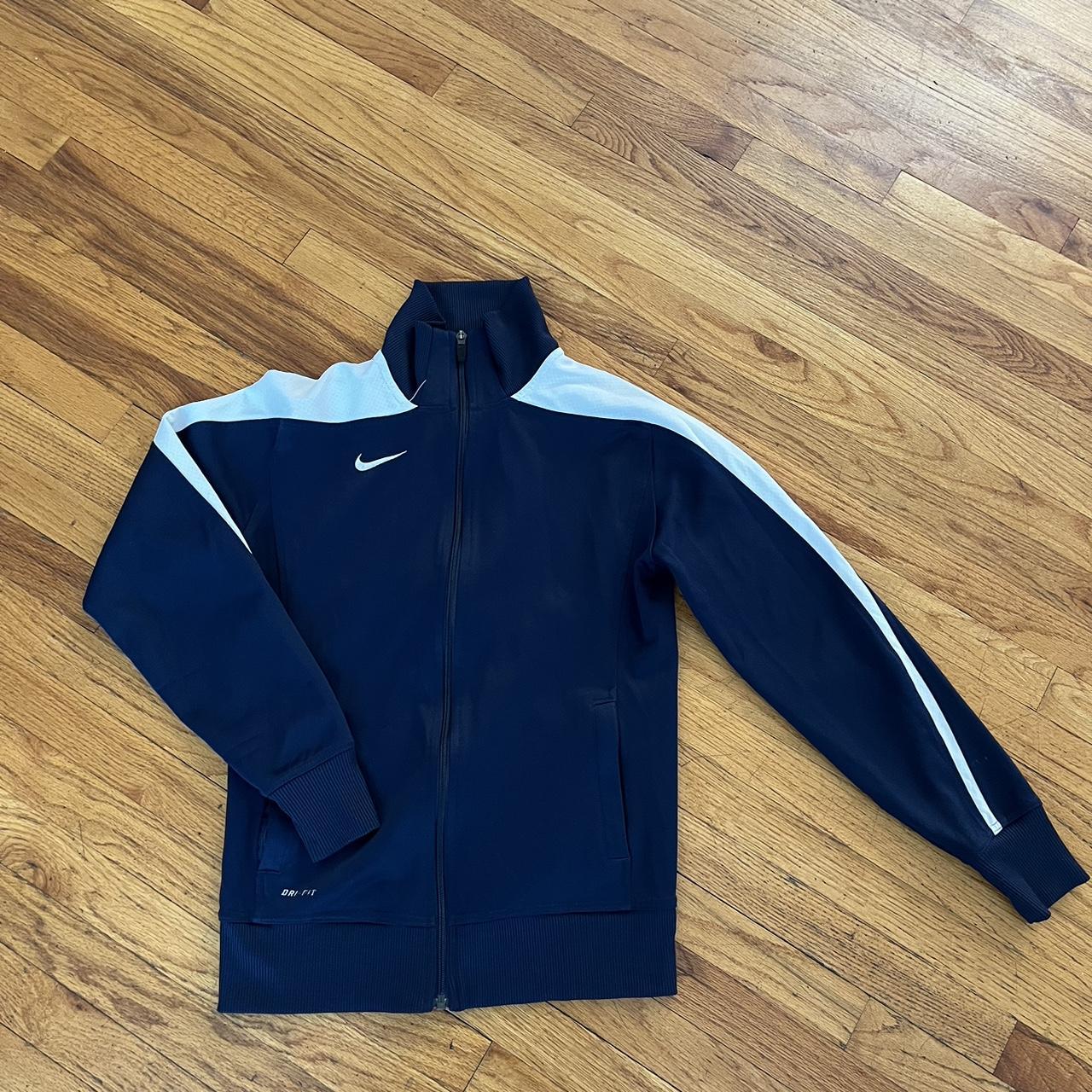 Nike track jacket Size: Medium Slim fit - Depop