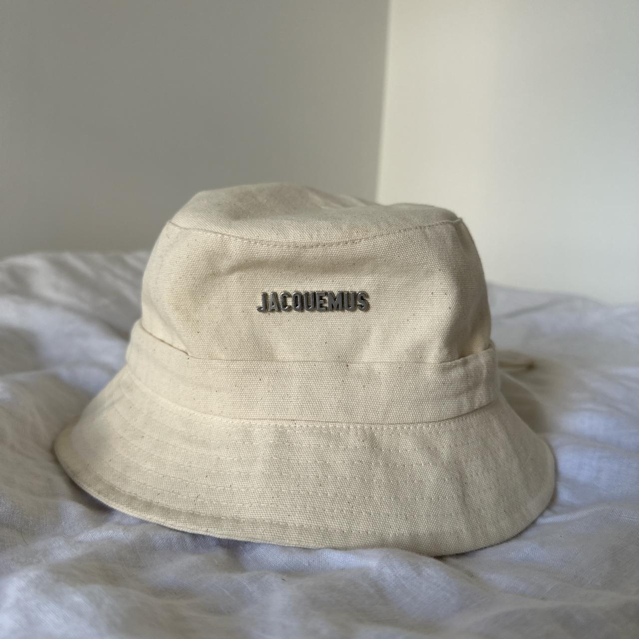 Jacquemus Women's Cream Hat Depop