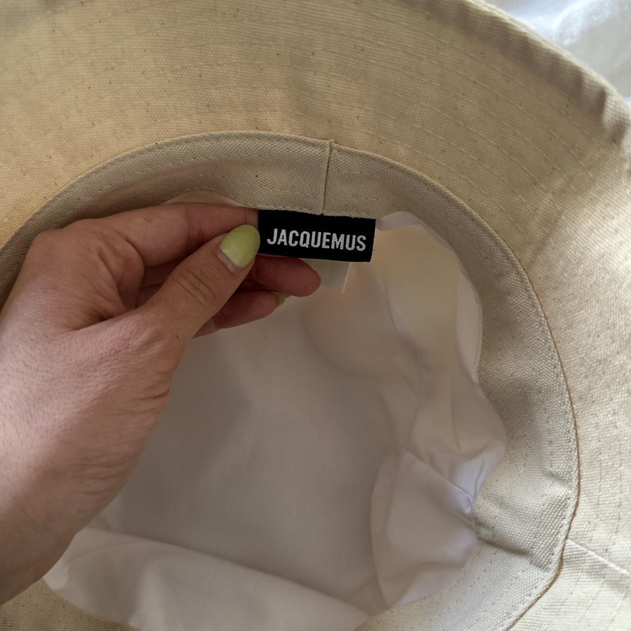 Jacquemus Women's Cream Hat Depop