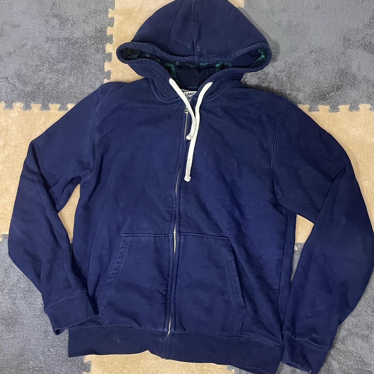 Navy Lands end zip up hoodie Worn once Just like... Depop