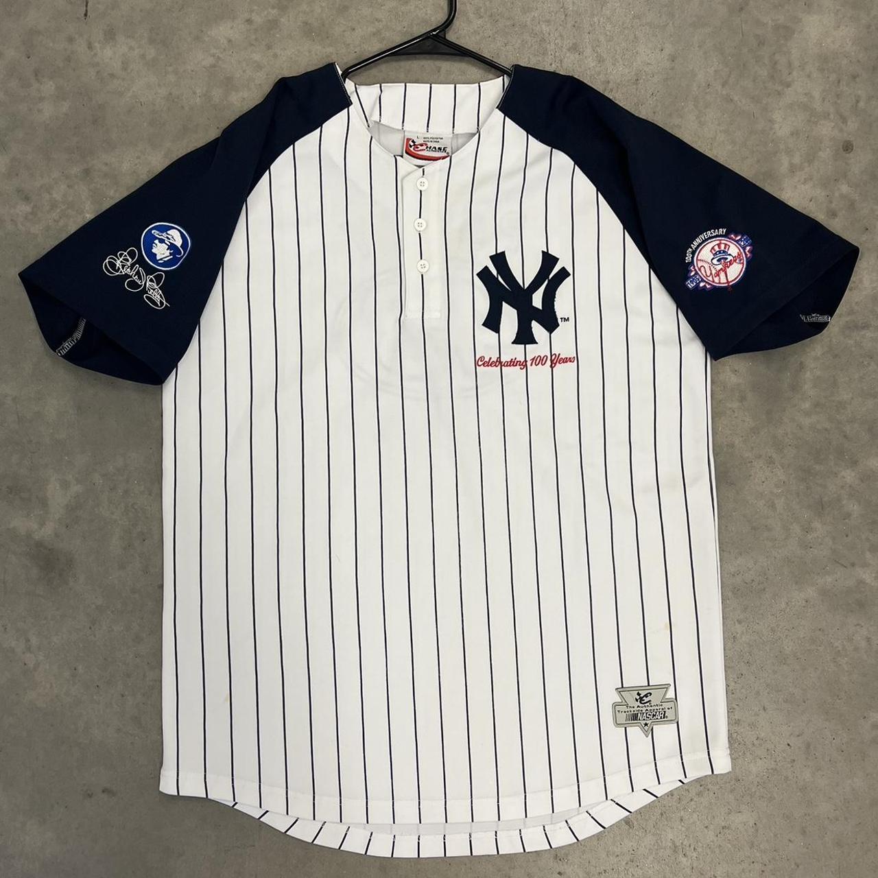 Vintage NY Yankee Jersey - Depop