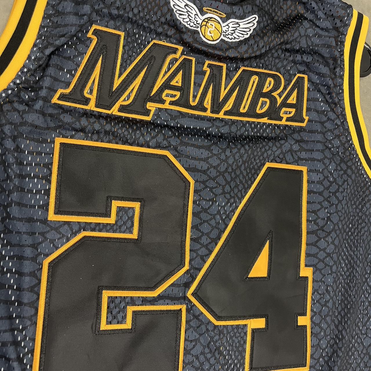 Men's Fashion Legend Black Mamba 24# Bryant Basketball Jersey