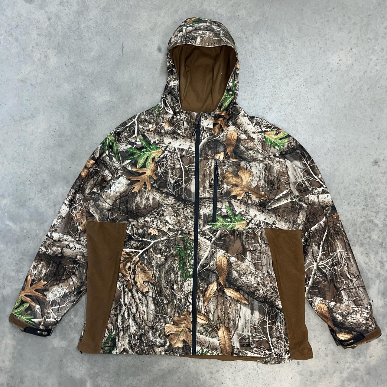 REAL TREE EDGE Camo Lined Hooded Zip Up Jacket LIKE... - Depop