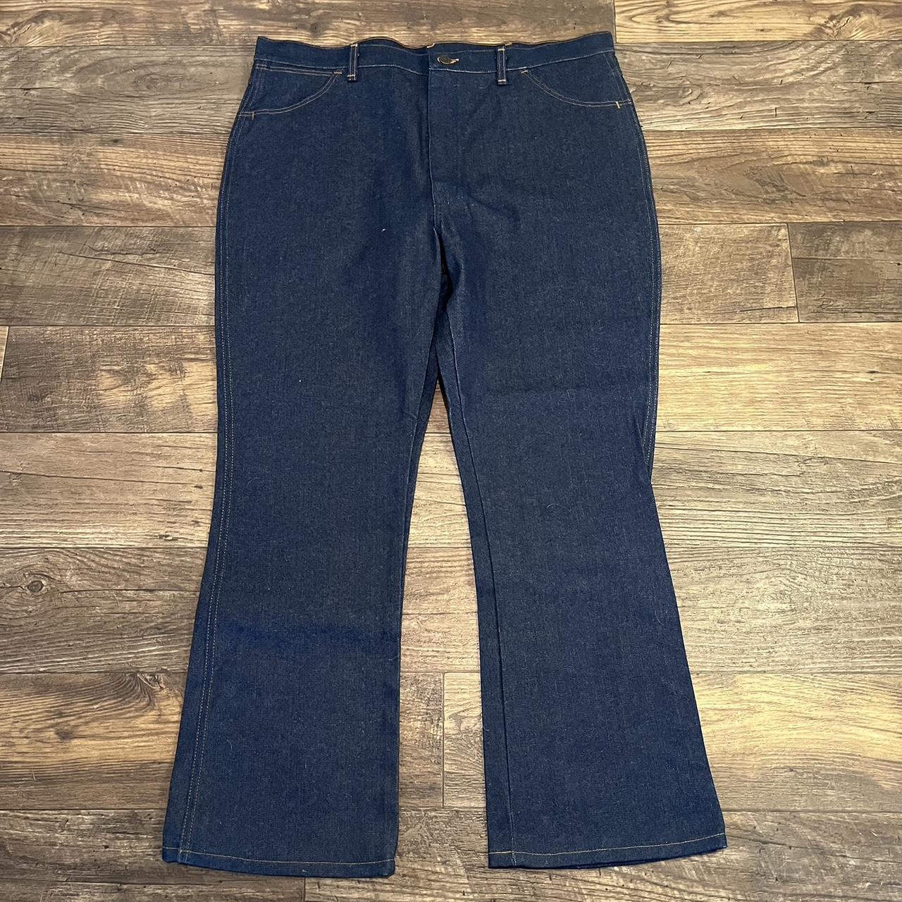 Super Clean 80s Wrangler NWOT Dark Wash Denim Jeans... - Depop