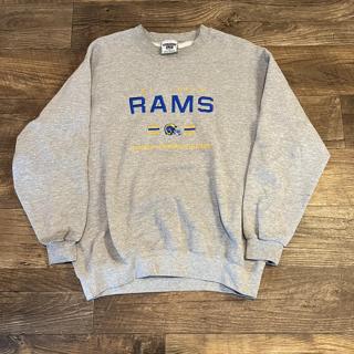 Vintage 1990s St Louis Rams Ringer Crew from Lee Sport - Size XXL