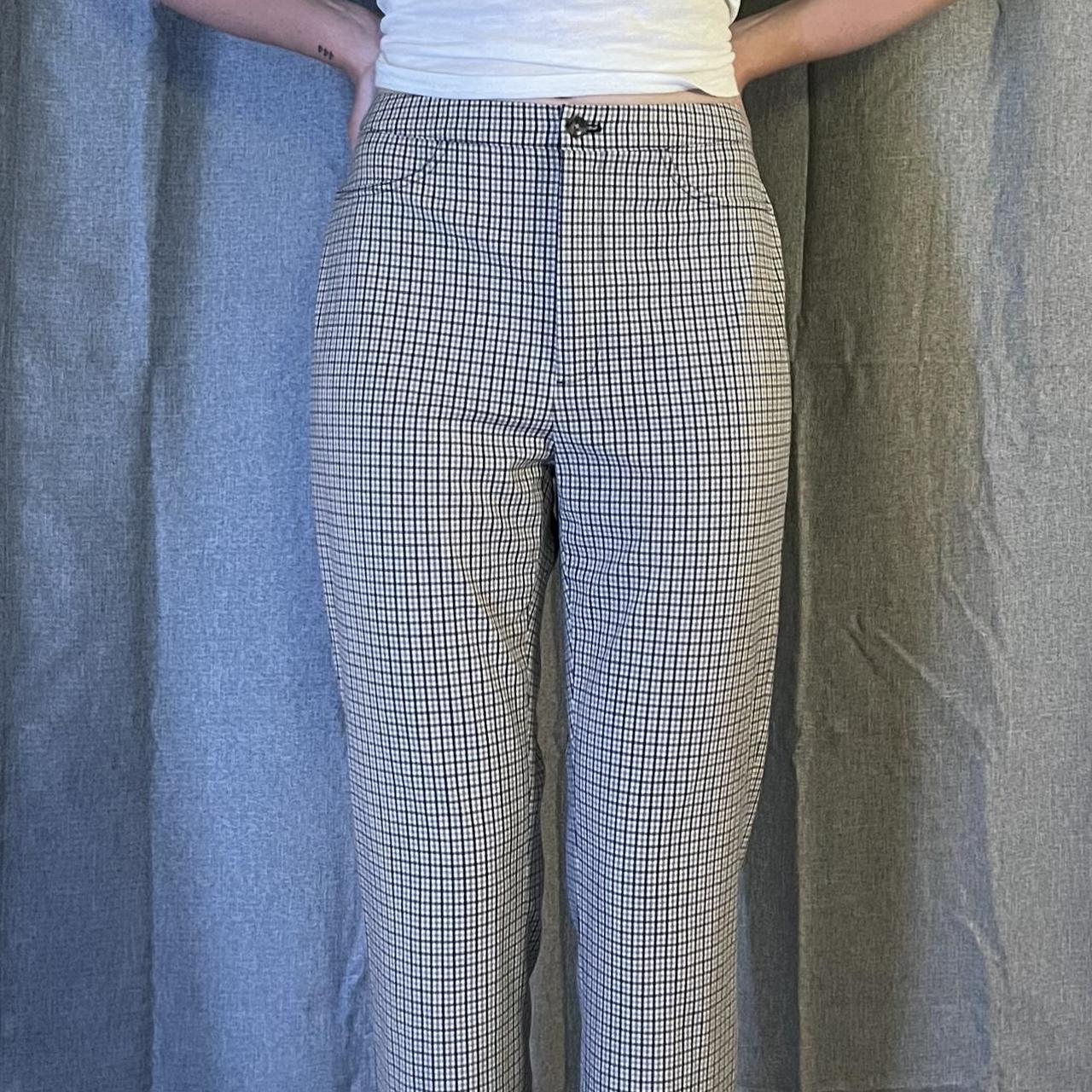 Aritzia Sunday Best High-waisted plaid pants. Size... - Depop