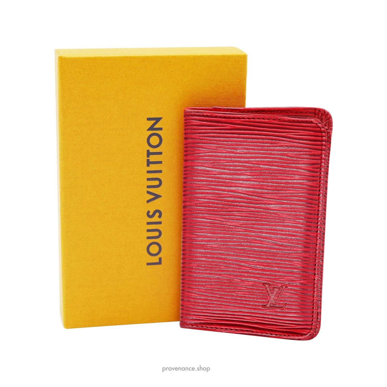 Louis Vuitton Pocket Organizer Orange Epi Leather