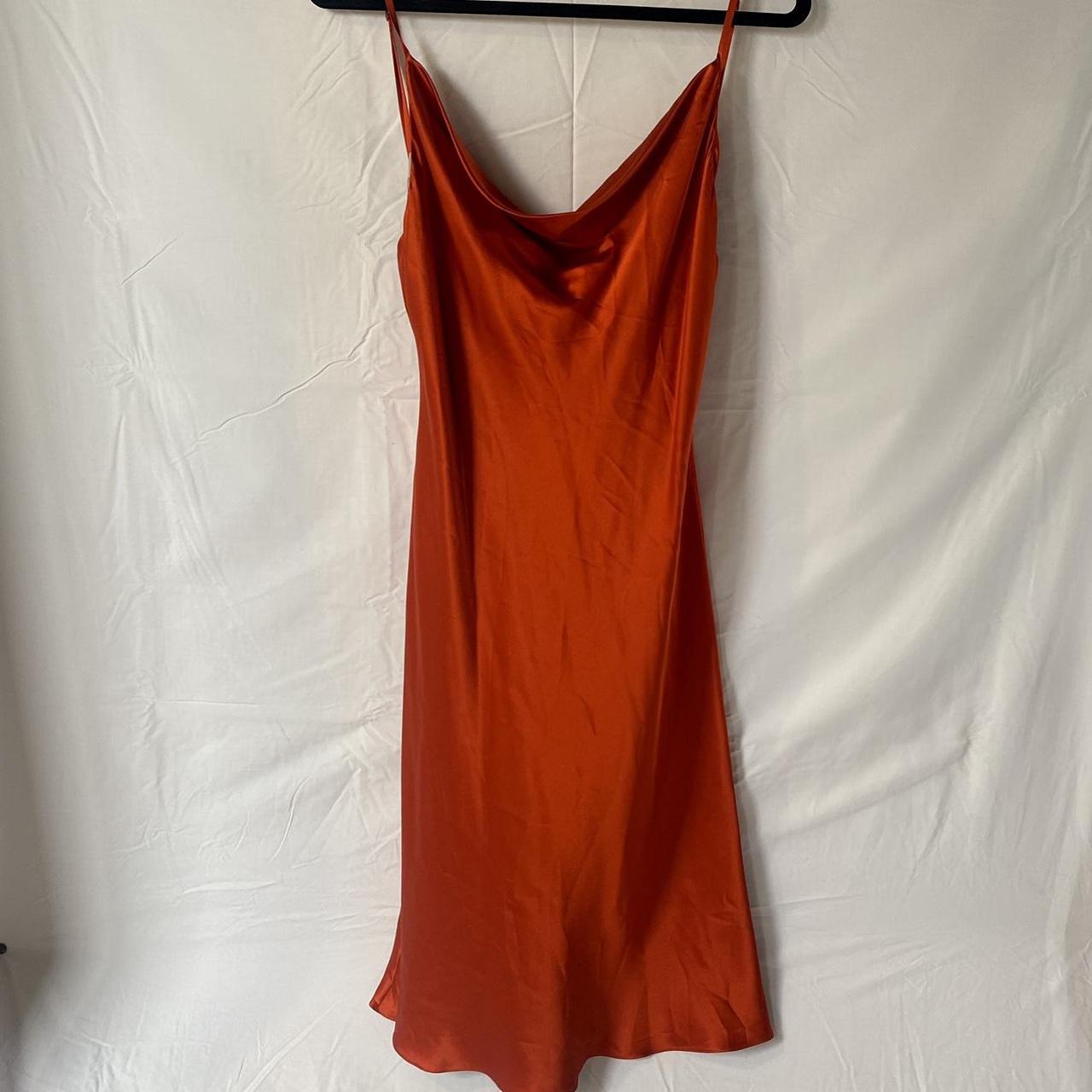 Red silk slip dress Fits like a size small. No tag - Depop