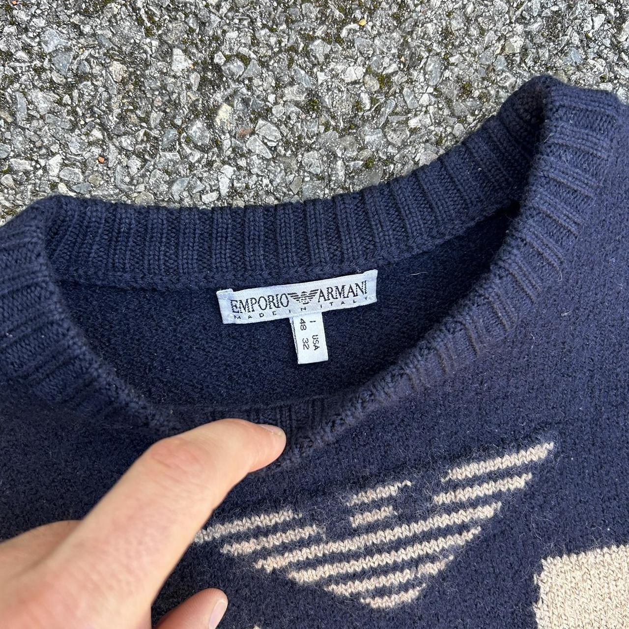 80s 90s EMPORIO ARMANI Vネックニット archive armani archives ⚡ . . . #armani #armaniexchange