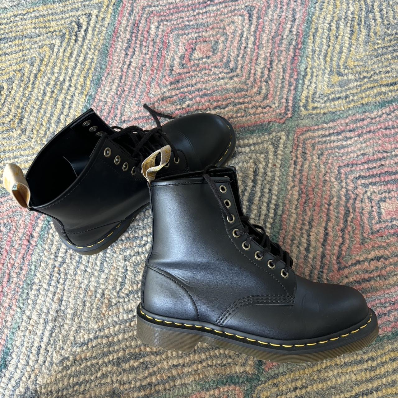 Dr martens vegan leather boots Only worn a couple. Depop