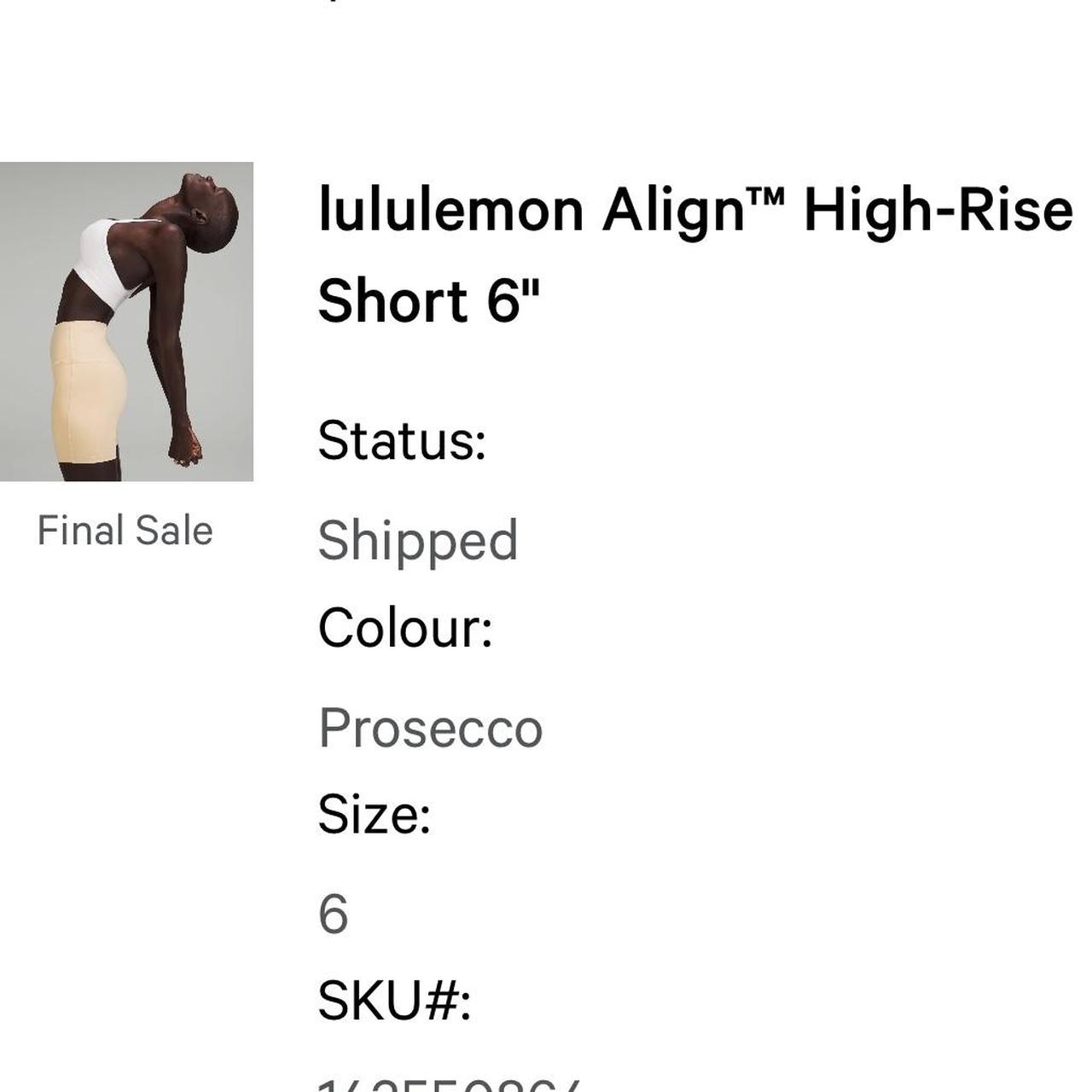 Lululemon align high rise 6” double lined 💛 Size: - Depop