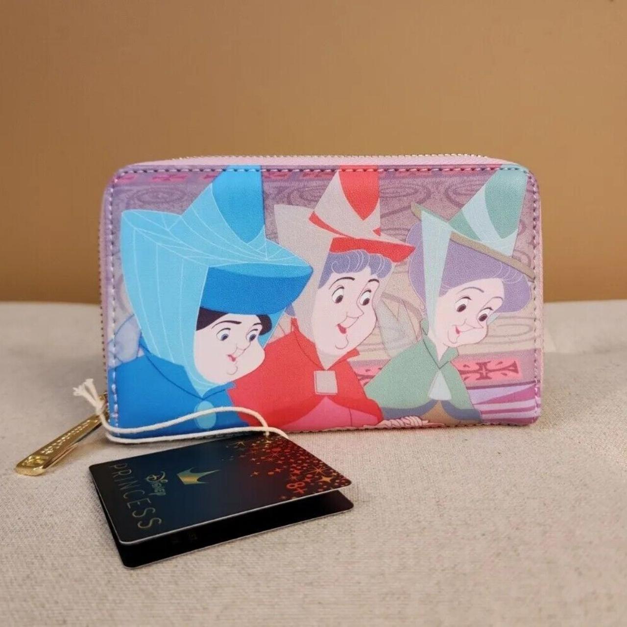 Sleeping Beauty Princess Scenes Zip Around Wallet