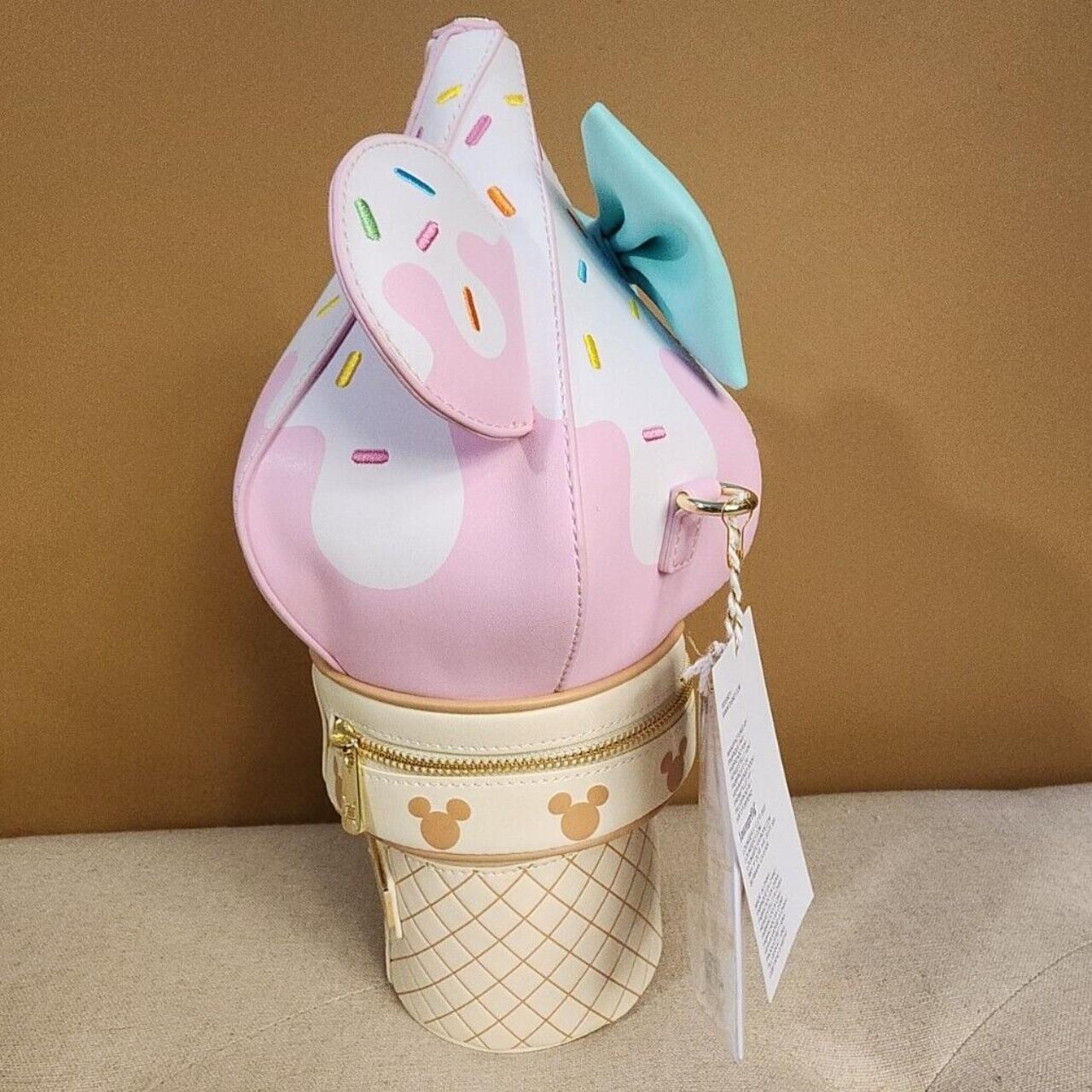 Loungefly Stitch Shoppe Disney Soft Serve Minnie Mouse Ice Cream Crossbody outlet Bag