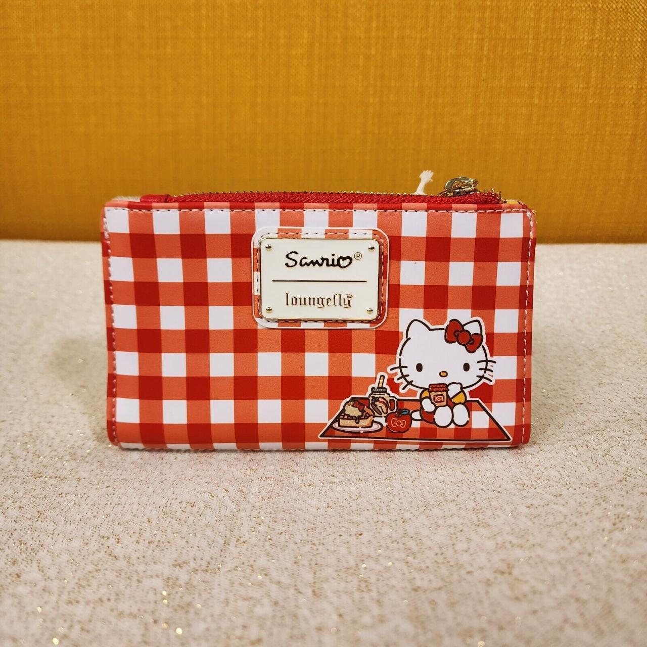 Loungefly outlet Sanrio Hello Kitty Gingham Flap Wallet