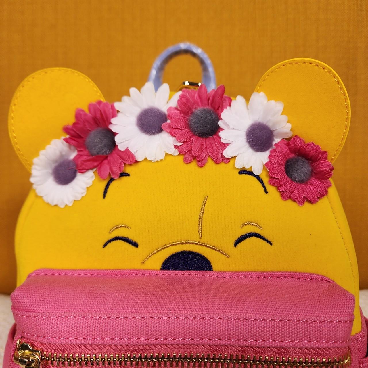 Loungefly Disney Winnie the Pooh Floral Crown Flocked purchases Mini Backpack