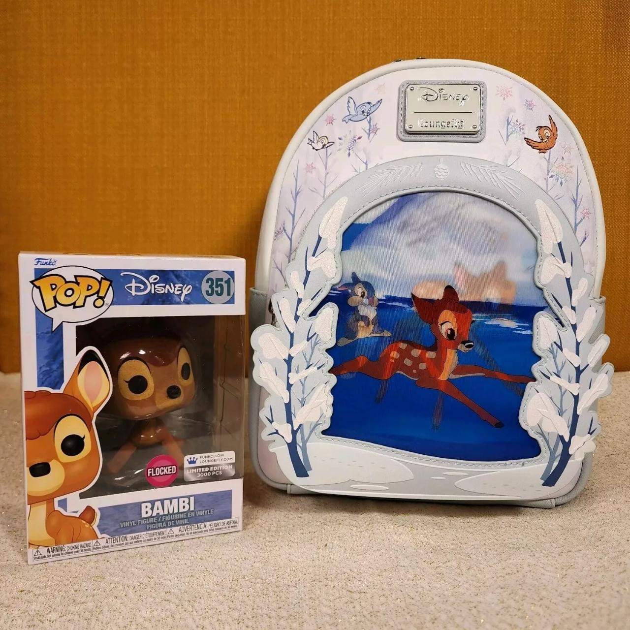 【Lounge Fly】Bambi on Ice Lenticular Mini Backpack Limited Edition Bundle Exclusive - Bambi on Ice Lenticular