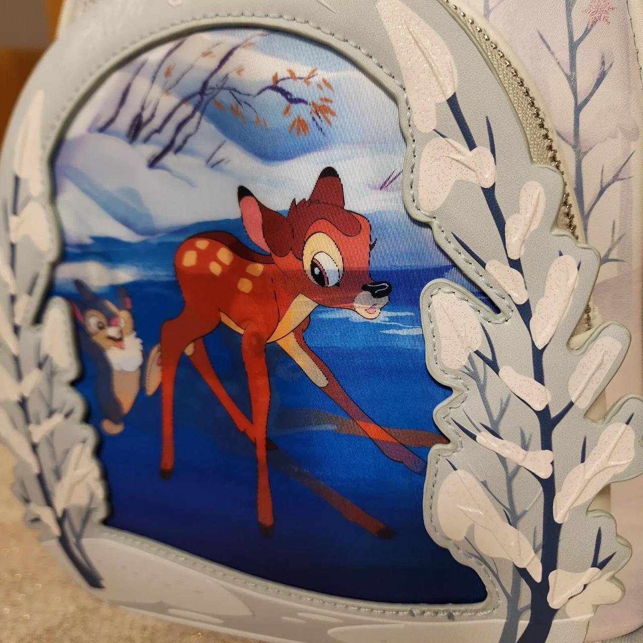 【Lounge Fly】Bambi on Ice Lenticular Mini Backpack BAMBI ON ICE LENTICULAR #351 (FLOCKED) (LE 3,000) (LOUNGEFLY