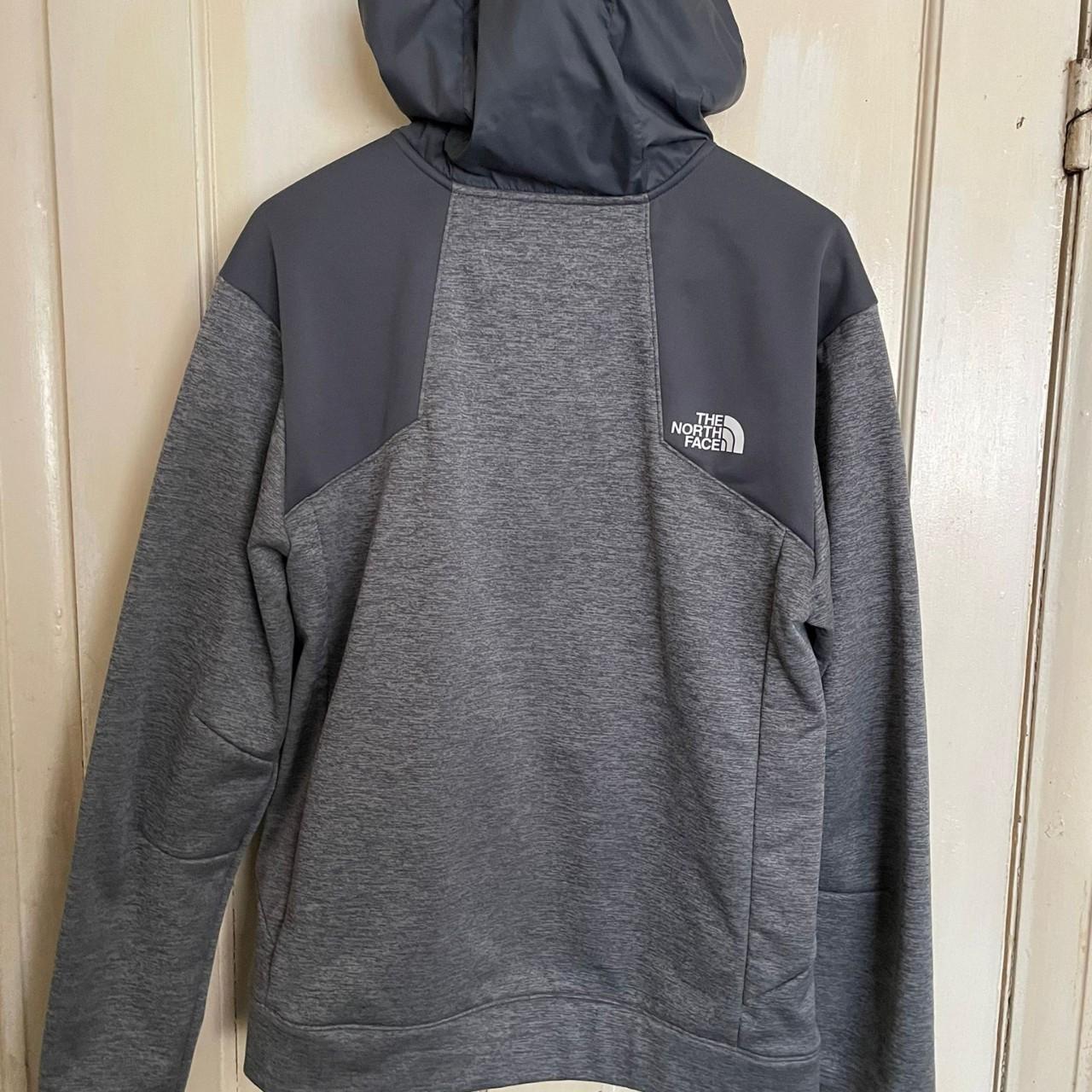 The North Face Hoddie Grey Colour Condition Like... - Depop