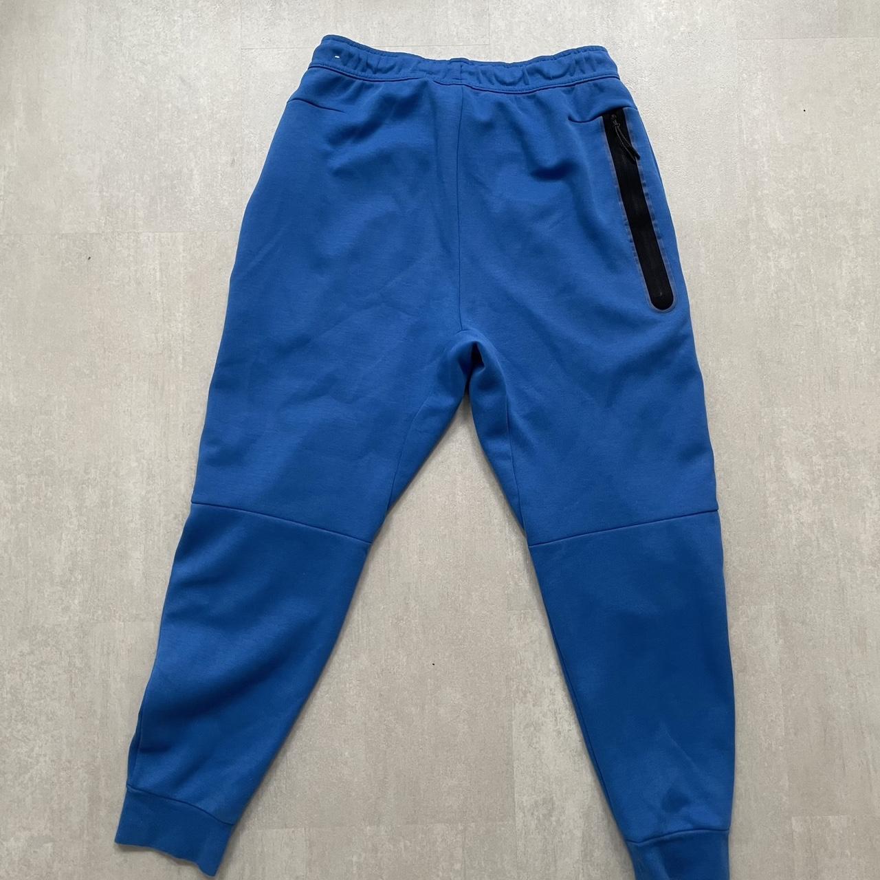 Royal blue Nike tech fleece tracksuit, worn once so... - Depop