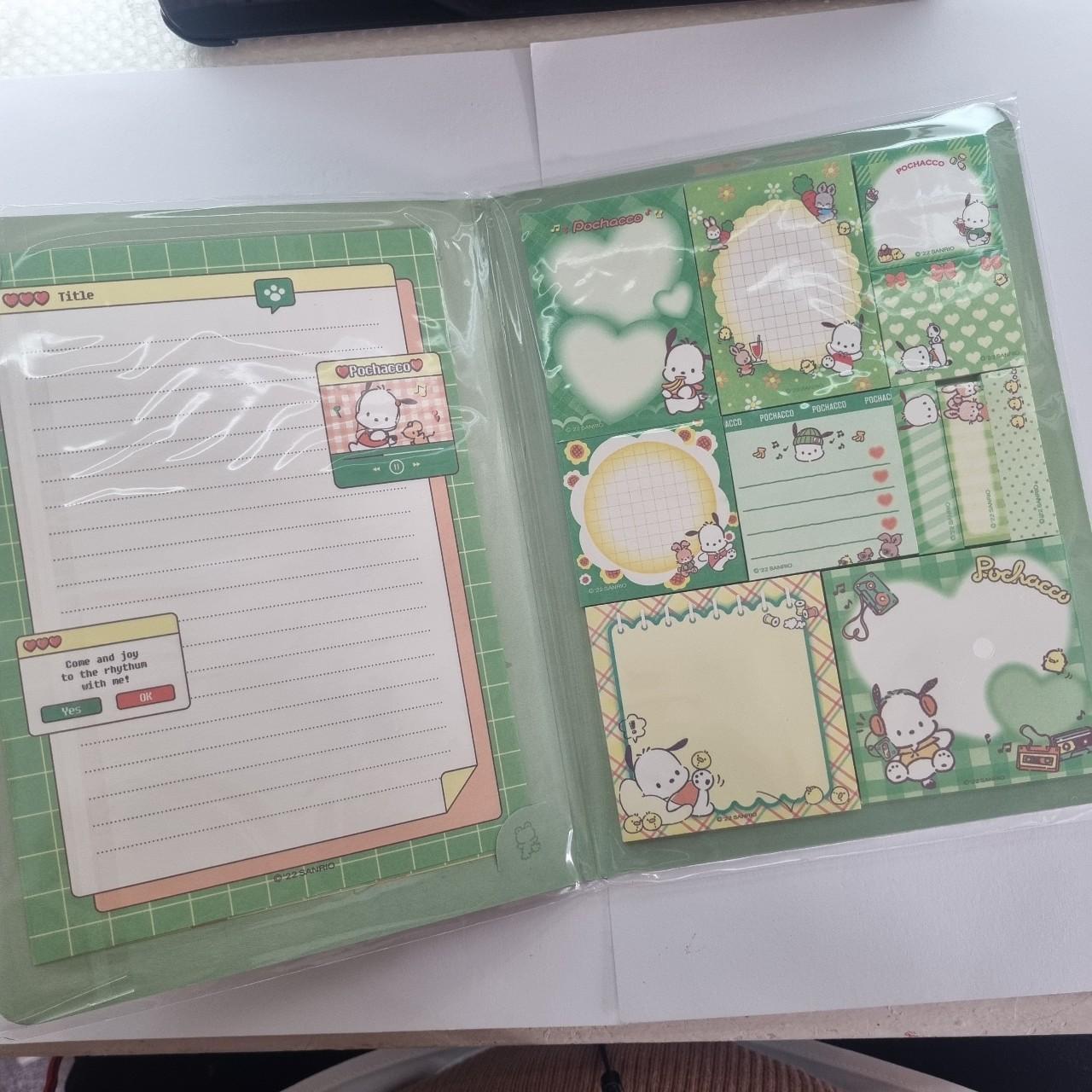 Sanrio pochacco green sticky memo book. Feel free... - Depop