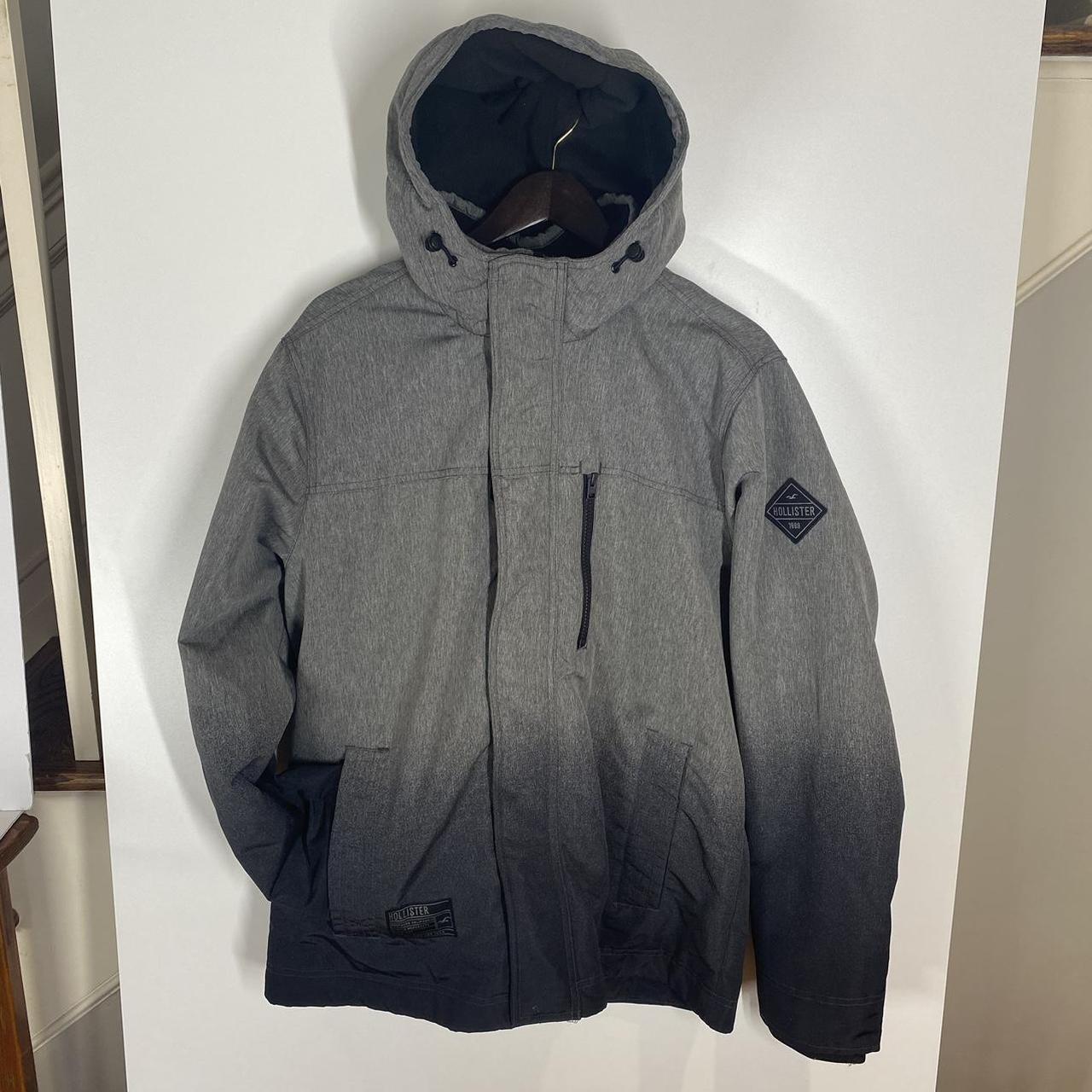 Hollister All Weather Men's Coat Gray size XL 100% | Depop