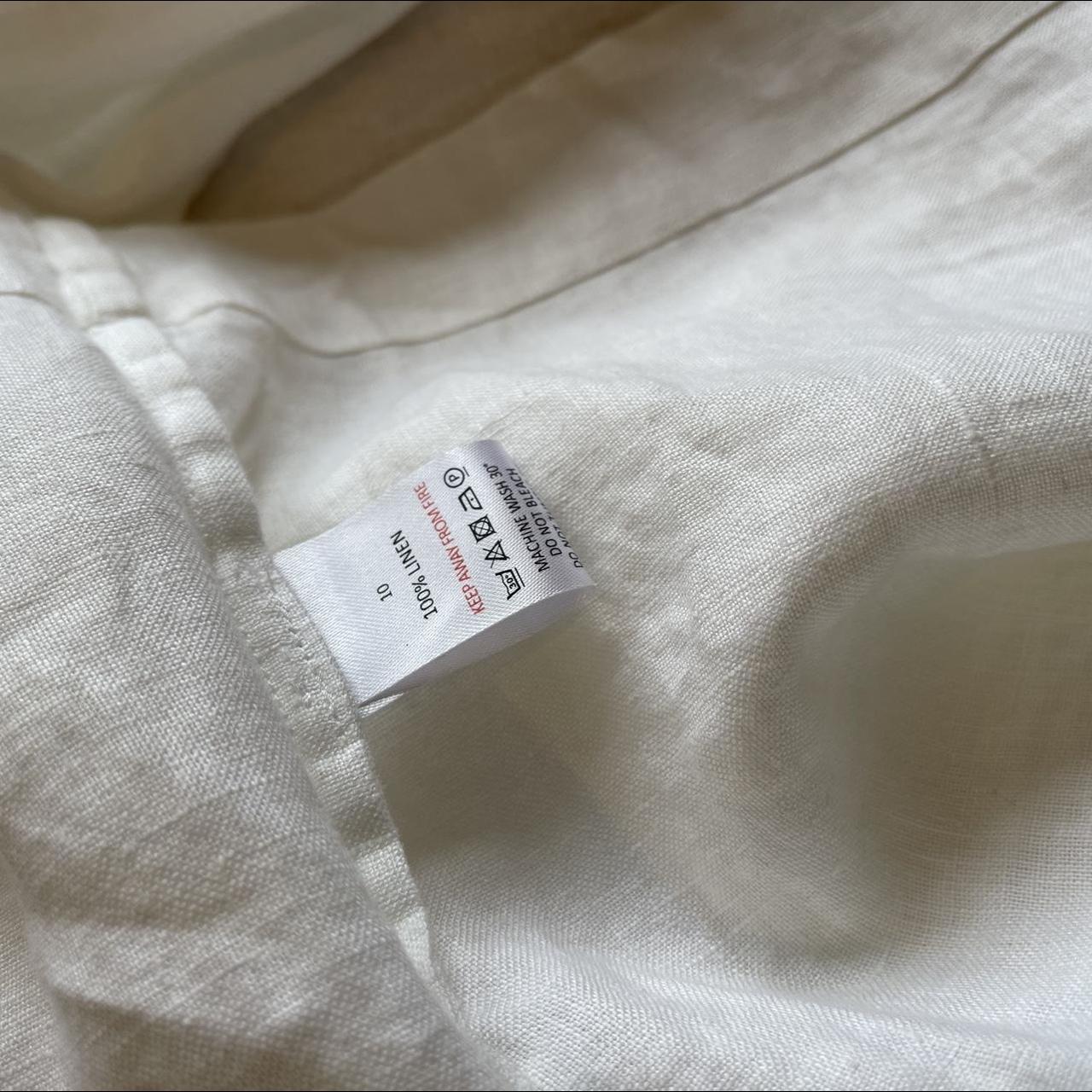 The White Company White Linen Dress / UK10 Worn once... - Depop