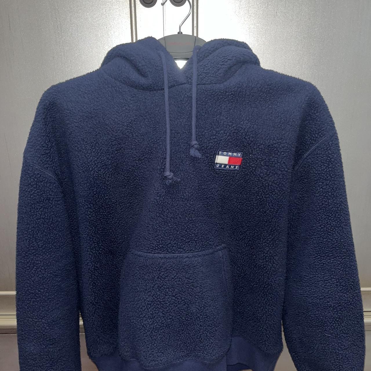 Navy Tommy Hilfiger teddy hoodie Women’s XS but... - Depop