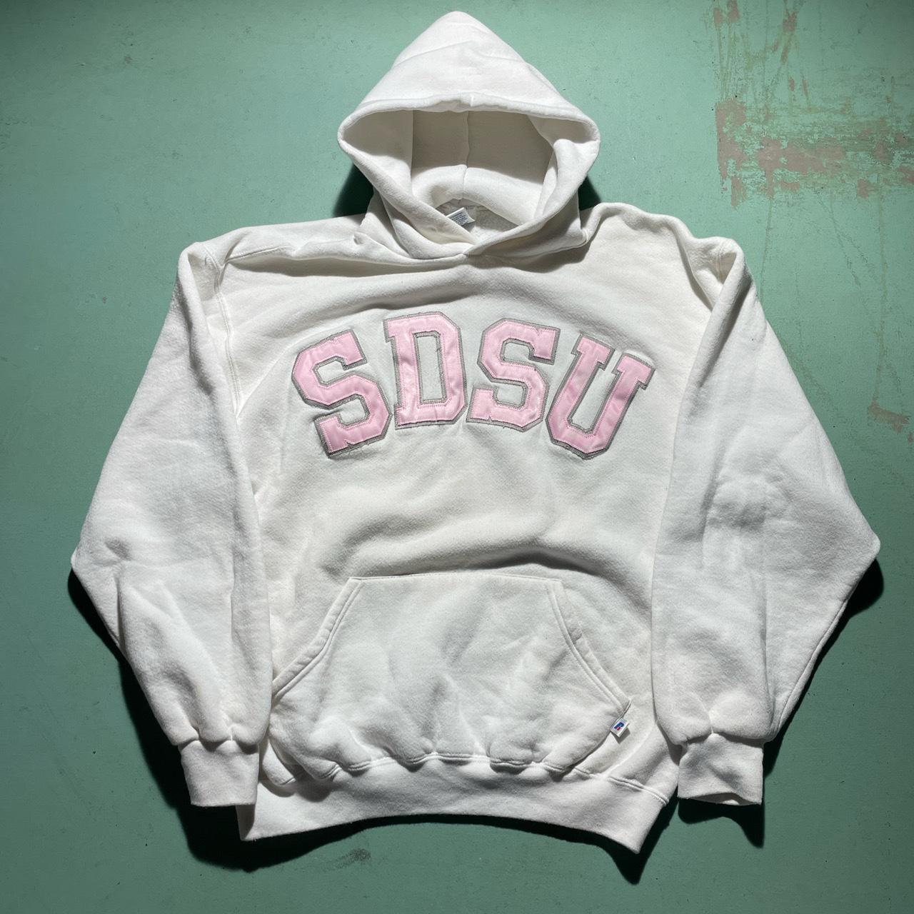 SDSU Russell, athletic hoodie, size large, #Vintage... - Depop