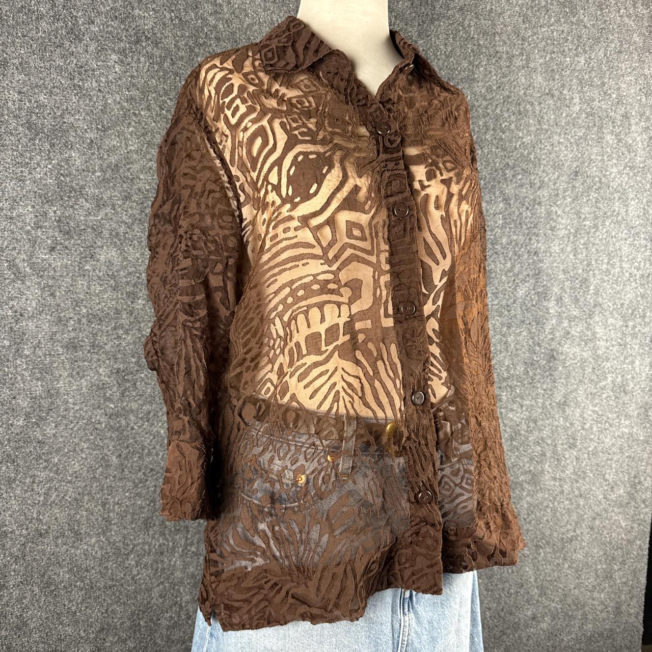 Ruby Rd. Women's Blouse - Brown - 12 – Brown Ruby… - image 2